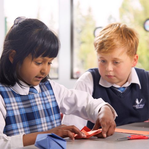 kids in class making crafts - commercial - harderlee