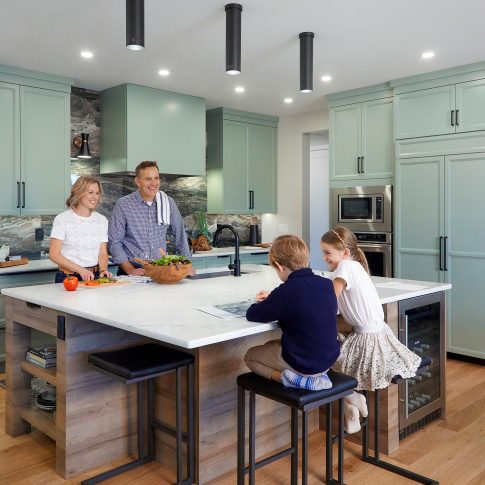 kitchen island, marble - architecture - harderlee