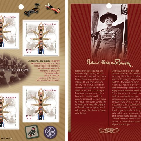 postage stamp - scouts - commercial - harderlee