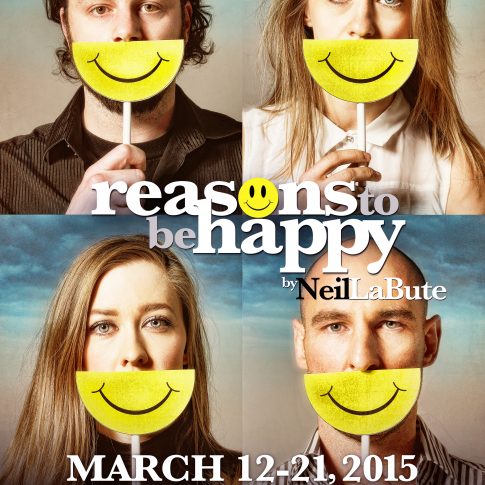 Reasons to Be Happy Ground Zero Theatre - theatre posters - editorial harderlee